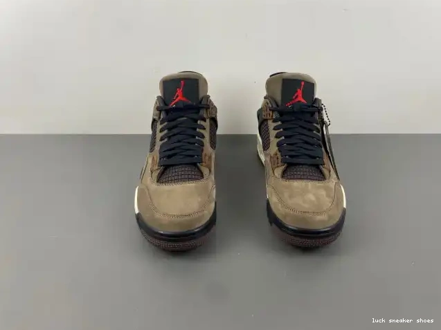 Reps LUCY Scott Retro 4 Air Brown x Travis Jordan AJ4-882335 TS 0420